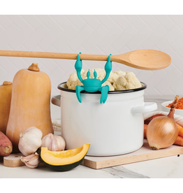 Ototo Crab Spoon Holder and Steam Releaser-blue