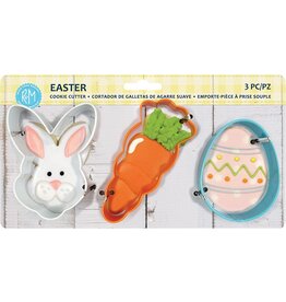 R&M International Easter Cookie Cutters, 3pc Color Set, rm