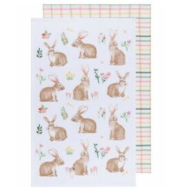 Now Designs Easter Towels, Bunnies, Set of 2