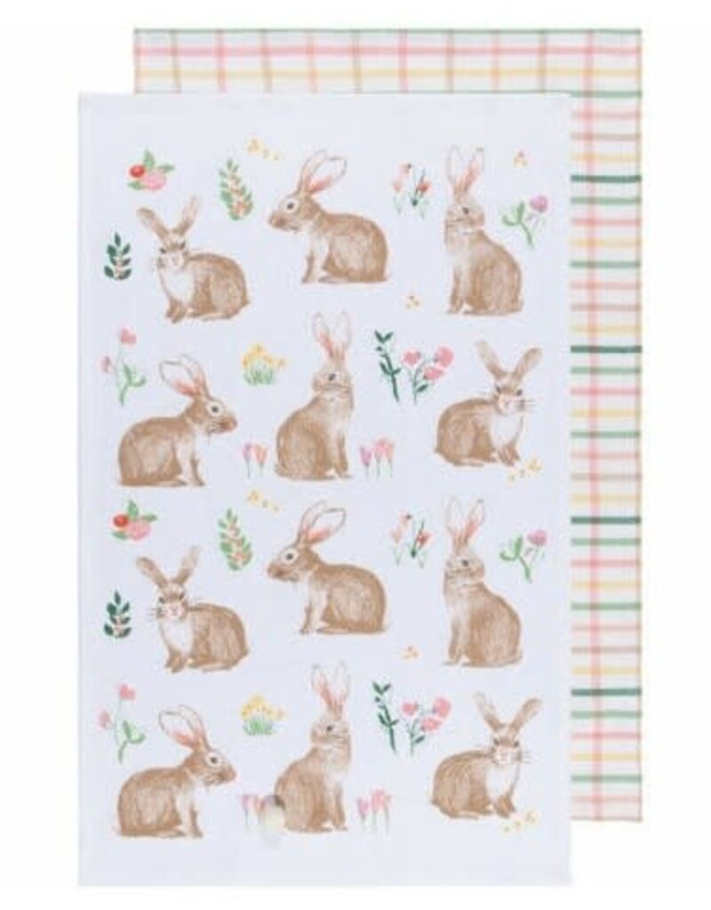 Now Designs Easter Towels, Bunnies, Set of 2
