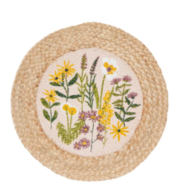 Now Designs Placemat, Braided, Bees & Blooms