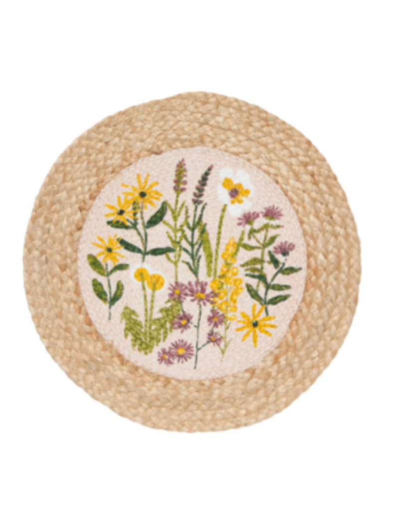 Now Designs Placemat, Braided, Bees & Blooms
