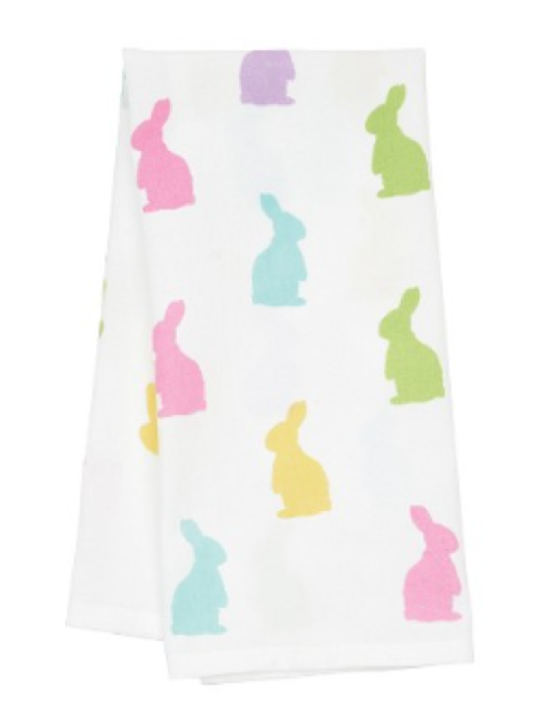 C and F Home Easter Towel, Bunny Hop, floursack