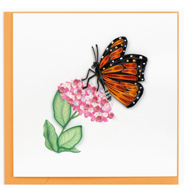 Quilling Card Greeting Card, Quill - Everyday, Monarch Butterfly, 6x6