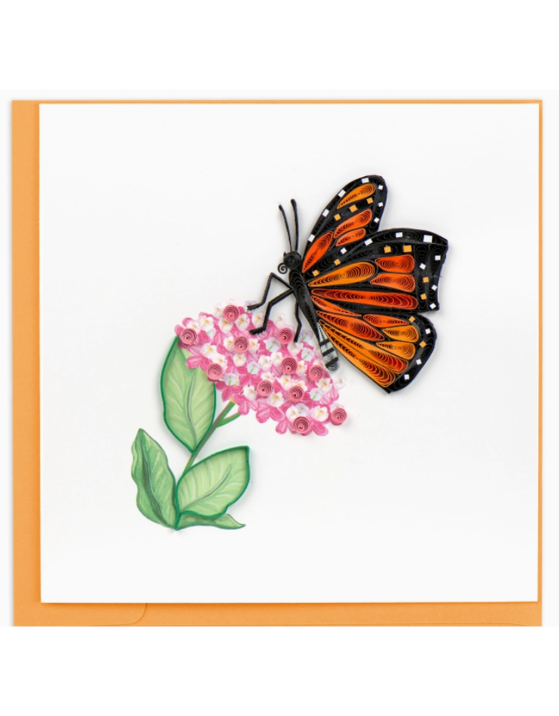 Quilling Card Greeting Card, Quill - Everyday, Monarch Butterfly, 6x6