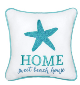 C and F Home Pillow, Home Sweet Beach House