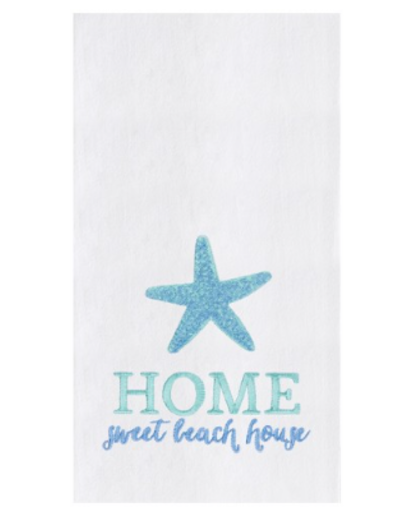 C and F Home Towel, Home Sweet Beach House, floursack