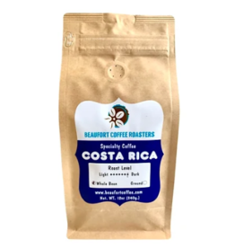 Beaufort Coffee Costa Rica, Dark Roast, Whole Bean 12oz