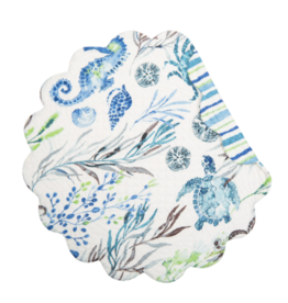 C and F Home Placemat, Crescent Bay, Reversible