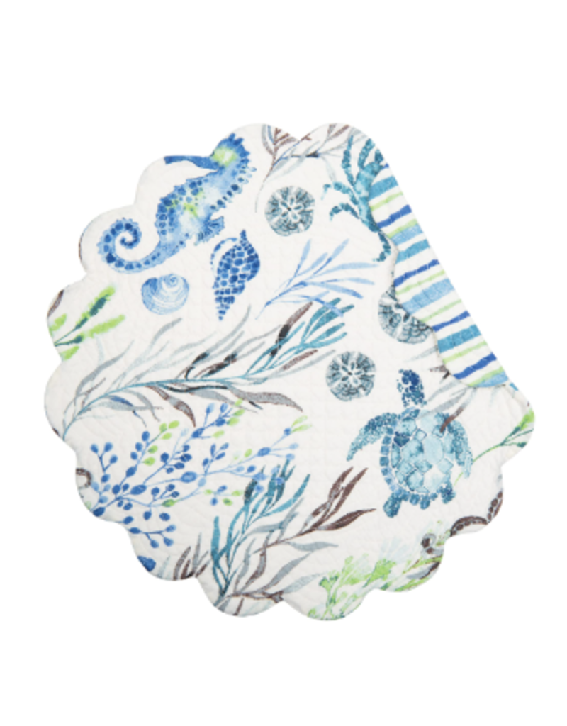 C and F Home Placemat, Crescent Bay, Reversible