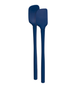 Tovolo All Silicone Mini Spatula & Spoon, Indigo Blue