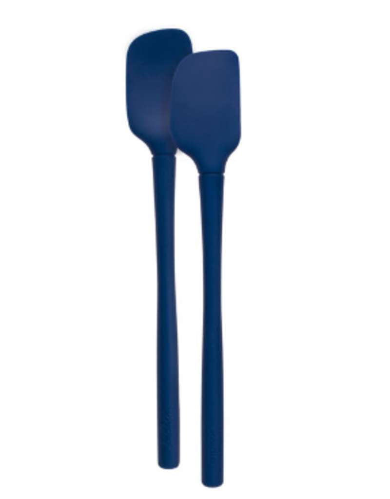 Tovolo All Silicone Mini Spatula & Spoon, Indigo Blue