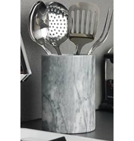 Foxrun White Marble Utensil Holder/Wine Chiller