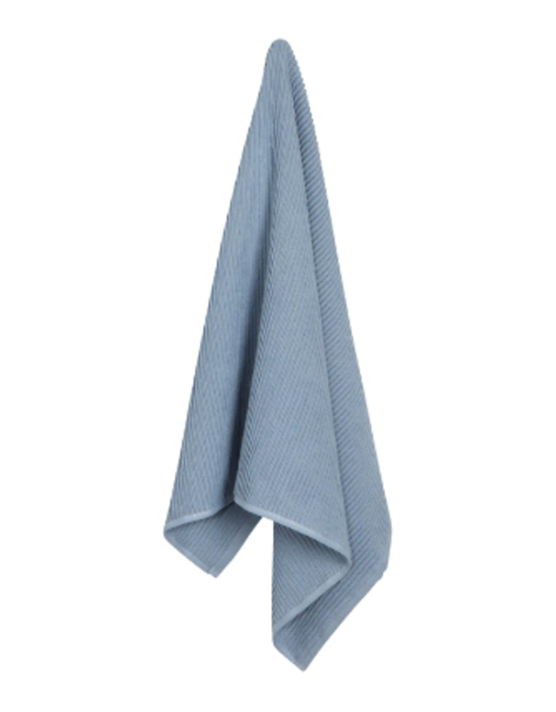 Now Designs Ripple Kitchen Towel, Slate Blue cir