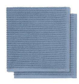 Now Designs Ripple Dish Cloths, Slate Blue, Set of 2 cir