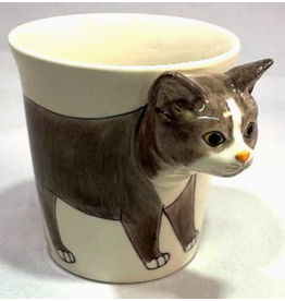 Gray Cat Mug, 3D