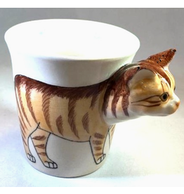 Orange Tabby Cat Mug, 3D