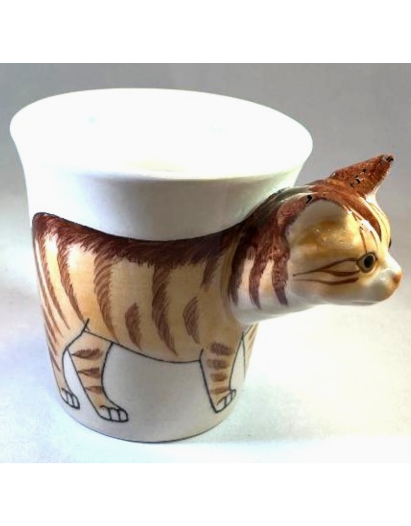 Orange Tabby Cat Mug, 3D