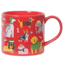 Now Designs Holiday Yule Dogs Mug in a Box, red discntd