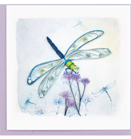 Greeting Card, Quill - Everyday, Dragonfly, 6x6