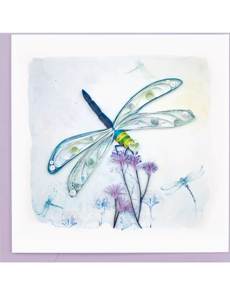 Quilling Card Greeting Card, Quill - Everyday, Dragonfly, 6x6