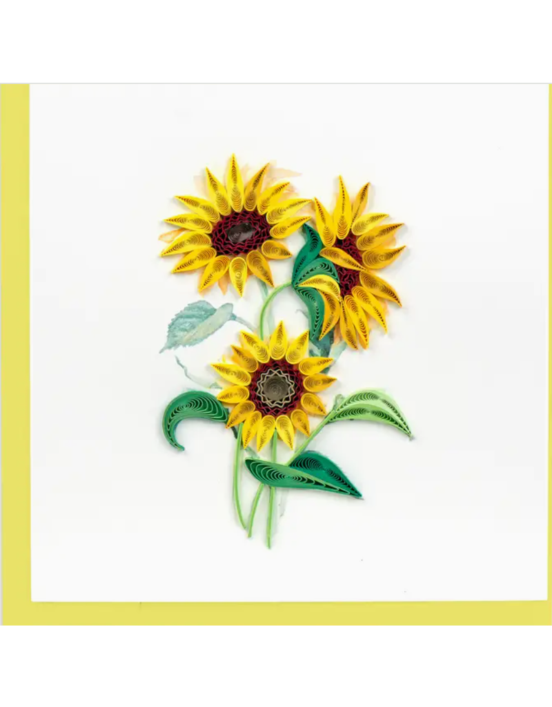 Quilling Card Greeting Card, Quill - Everyday, Sunflowers, 6x6