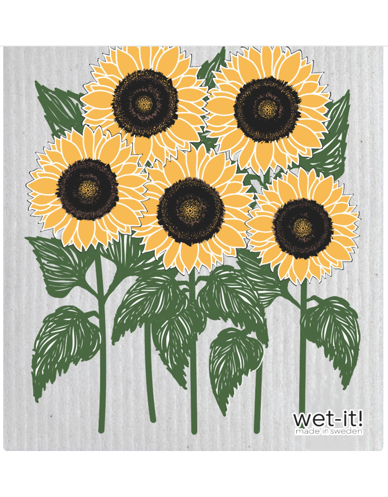 Wet-It Swedish Dish Cloth Sunflowers