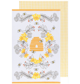 Now Designs Dish towels, Bees, Set of 2 discntd