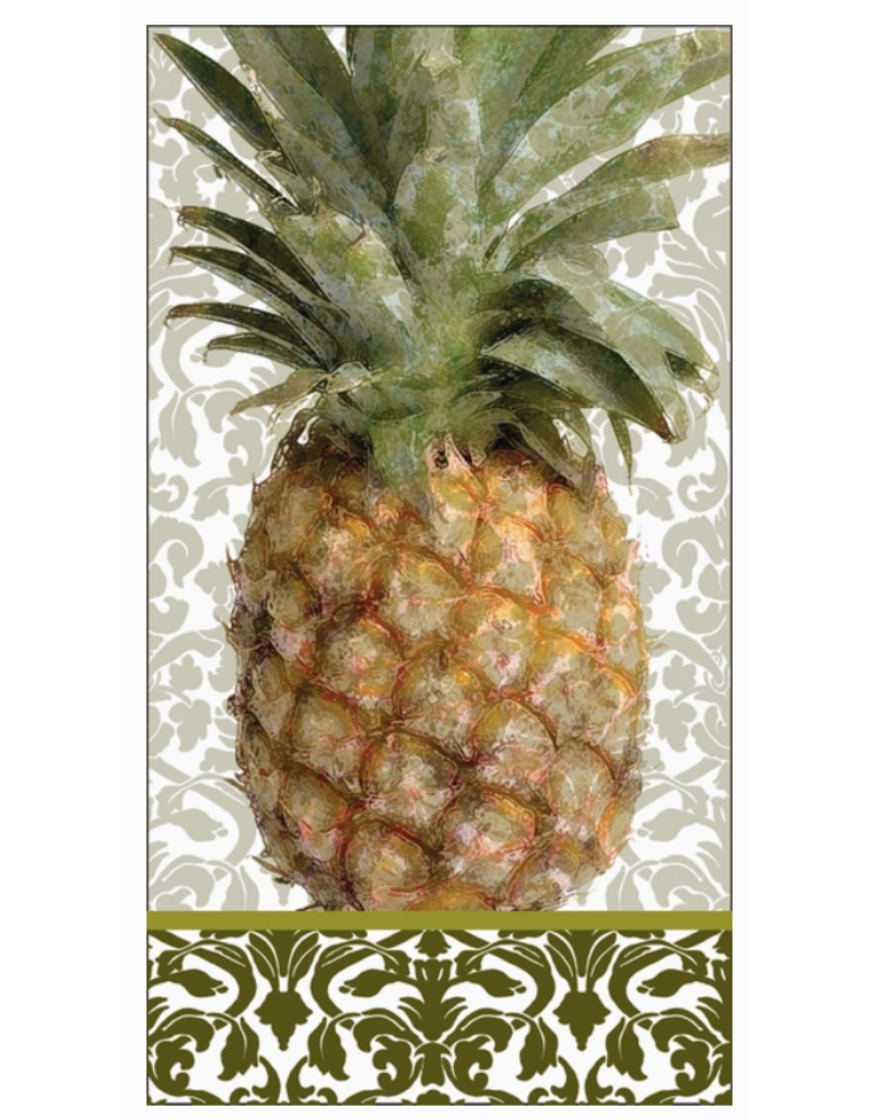 Boston International Guest Towels, Welcome Pineapple, 16x