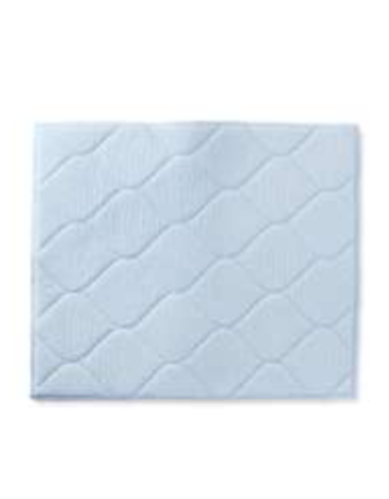 Core Home 2pc Microfiber Quatrefoil Drying Mat, Blue Haze