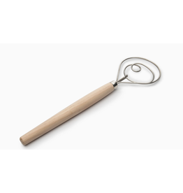 Foxrun Danish Bread Dough Whisk, Wooden Handle, 12"