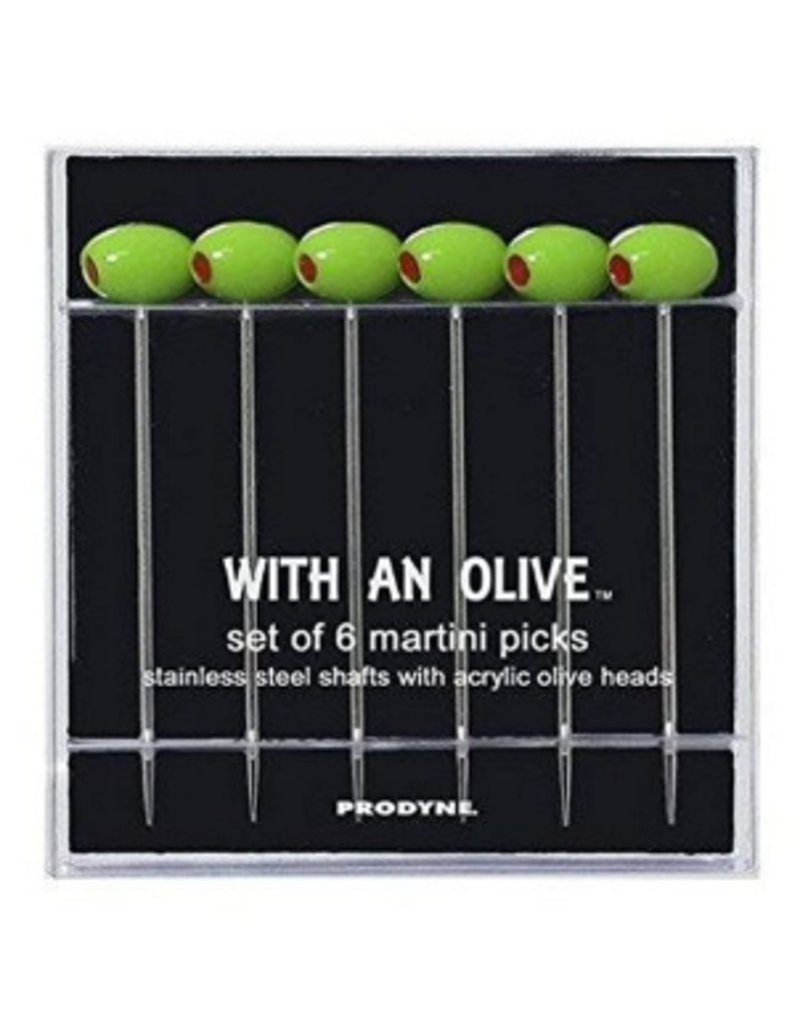 Prodyne Martini Cocktail Picks Set of 6, Olives