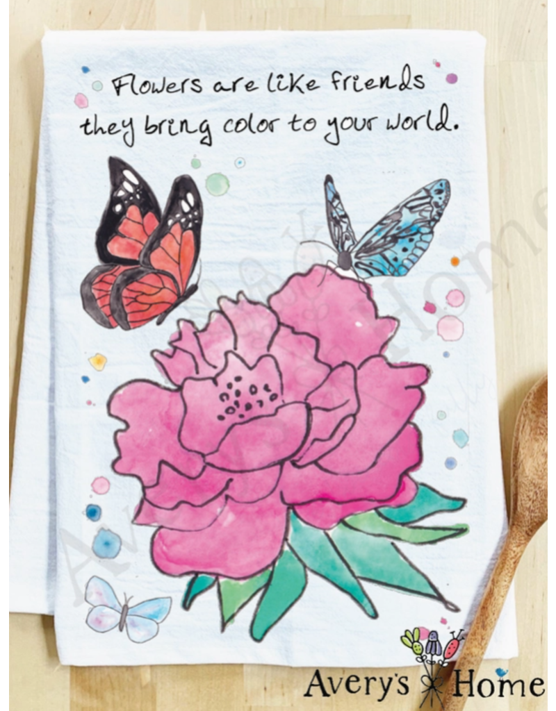 Dish Towel, Friends are Like Flowers DISC