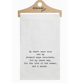 Ellembee Floursack Towel, Eat A Salad*