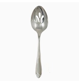 Ginkgo Slotted Serving Spoon, LINDEN, 18/0 polished stainless