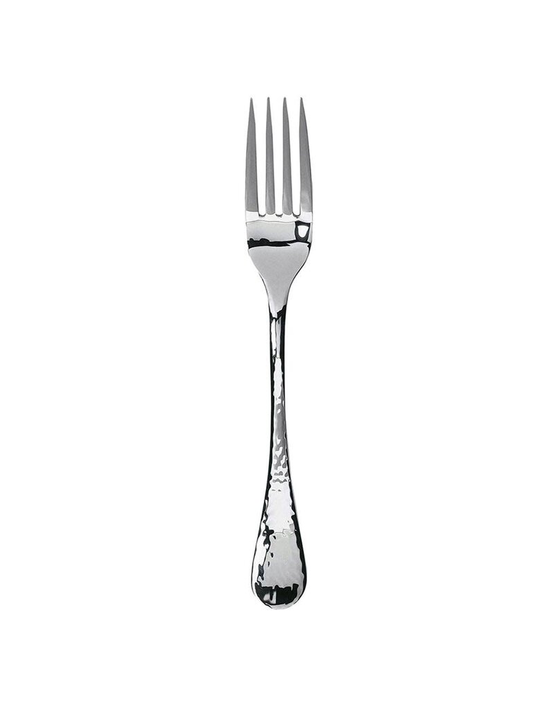 Ginkgo Salad Fork, Lafayette, 18/0 hammered stainless