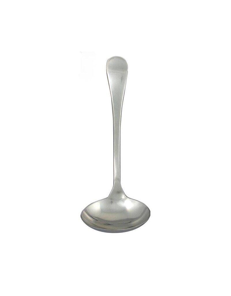 Ginkgo Serving/Sauce Ladle, BERGEN, 18/0 brushed stainless, 6.5"