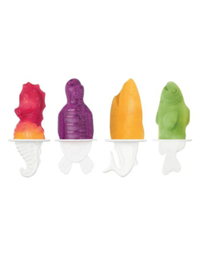 Tovolo 3D Ice Pop Molds, Ocean Friends, Set of 4 disc