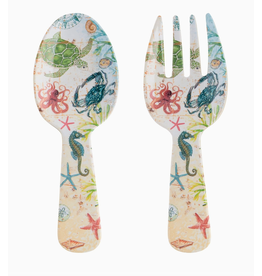 Supreme Housewares 2-Piece SEA LIFE Melamine Salad Servers