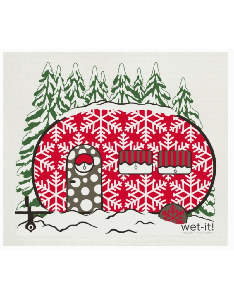 Wet-It Holiday Swedish Dish Cloth Winter Camper/RV