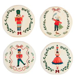 Mudpie Holiday Nutcracker Coasters, Set of 4