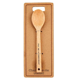 Mudpie Charcuterie Bamboo Spoon, Pay me Condiment