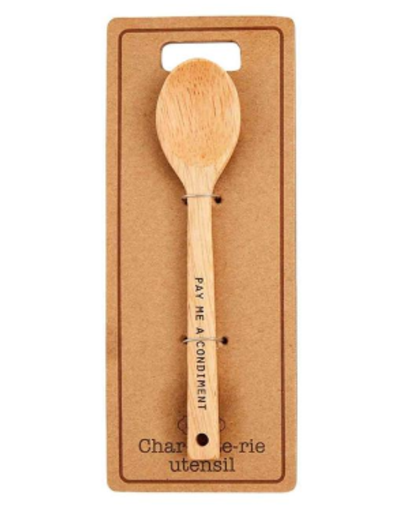 Mudpie Charcuterie Bamboo Spoon, Pay me Condiment