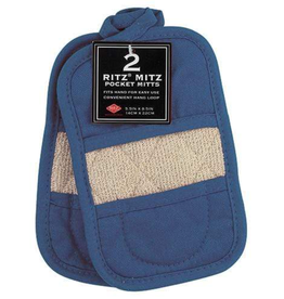 John Ritzenthaler Ritz Mitz Double-Sided Mitts Gloves, Federal Blue, Set of 2 cir