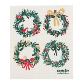 Now Designs Holiday Swedish Dish Cloth Wreaths now