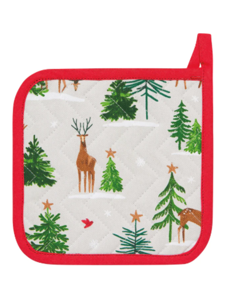 Now Designs Holiday Potholder, Santa's Reindeer