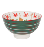 Now Designs Holiday Stamped Bowl 4" Santa's Reindeer