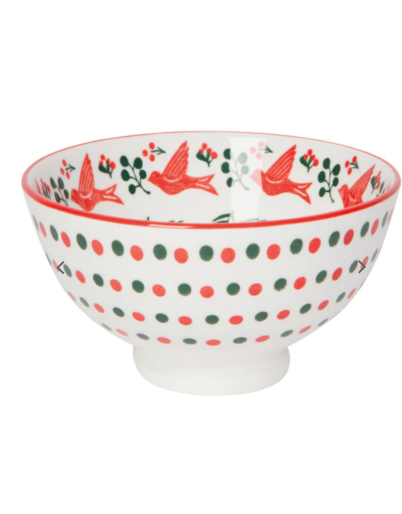 Now Designs Holiday Stamped Bowl 4" Winterberry