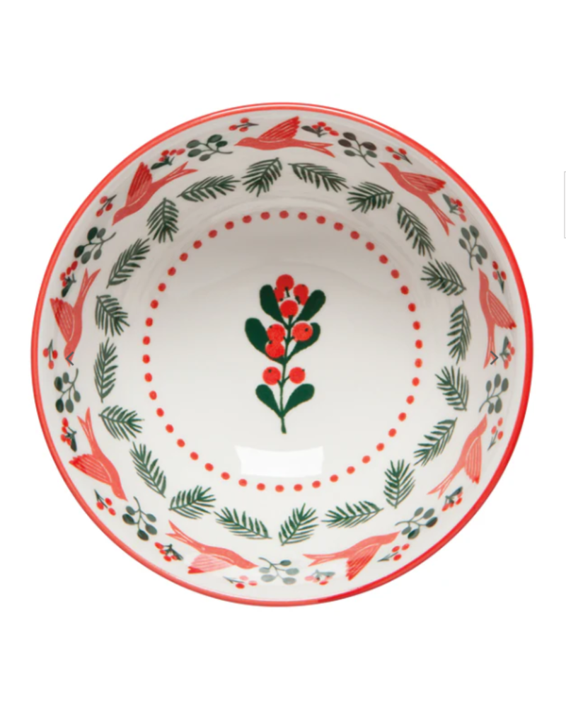 Now Designs Holiday Stamped Bowl 4" Winterberry