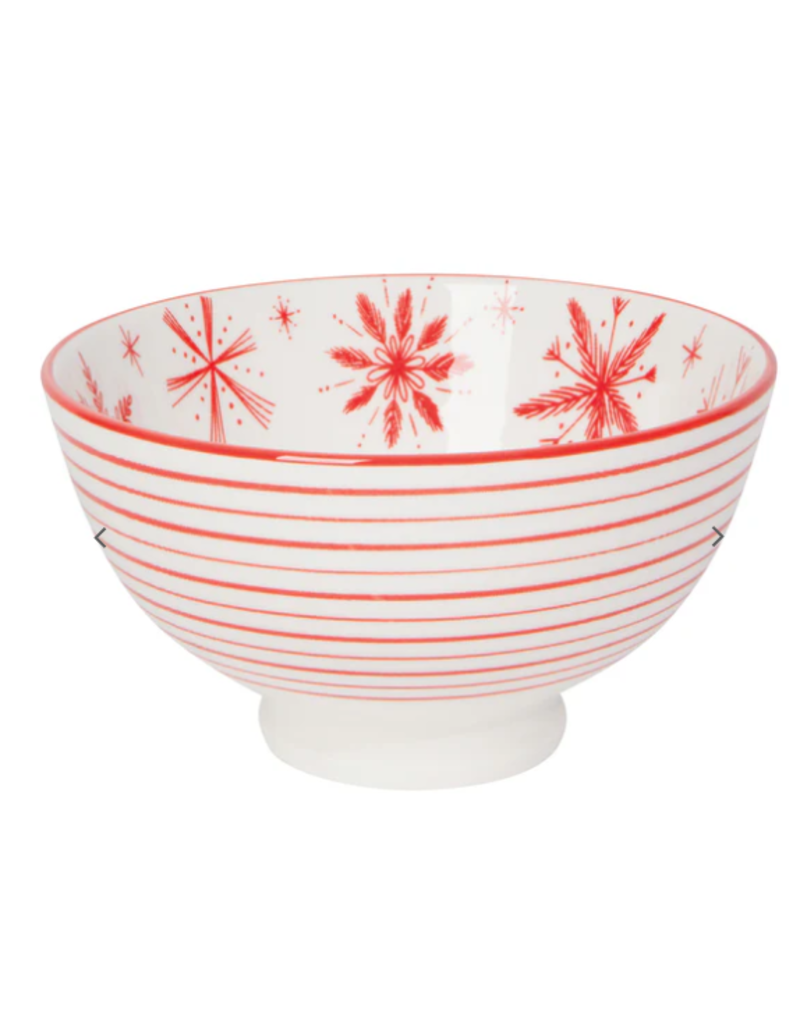 Now Designs Holiday Stamped Bowl 4" Snowflakes